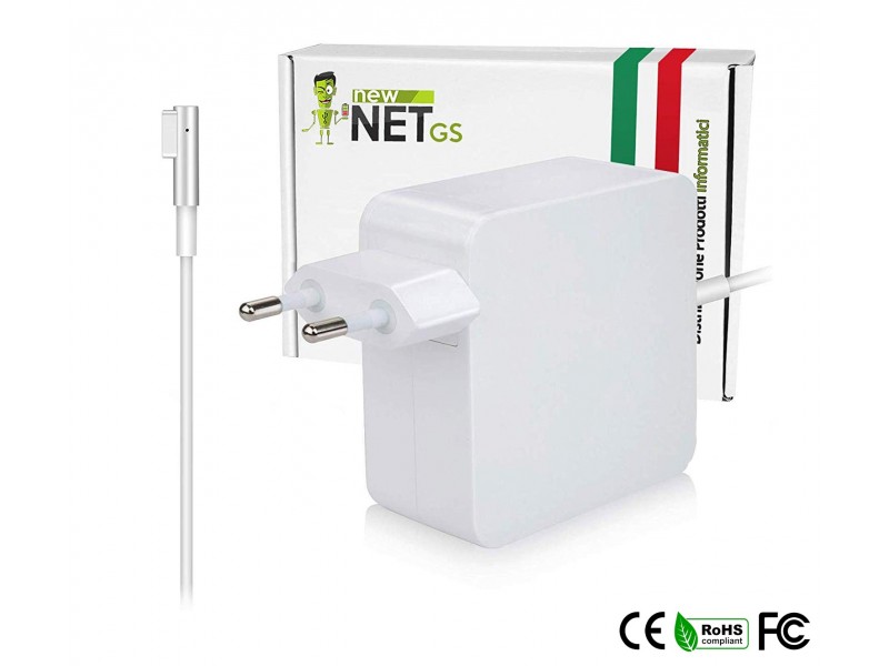 Alimentatore New Net per Apple Macbook 60W – 16.5 V / 3.65 A – MagSafe 1 a “L”