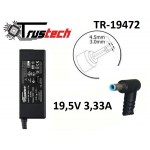 Alimentatore Trustech per HP 19.5V 3,33A 4.5 x 3.0mm TR-19472