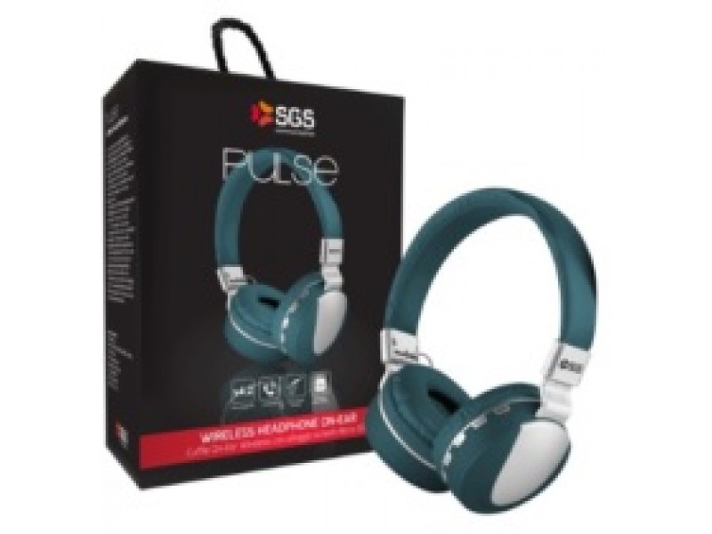 Cuffie Wireless SGS Pulse con alloggio Micro SD Verde