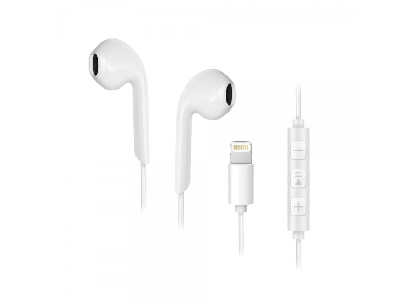 Auricolari Forcell per Iphone Lightning Bianco HR-ME25