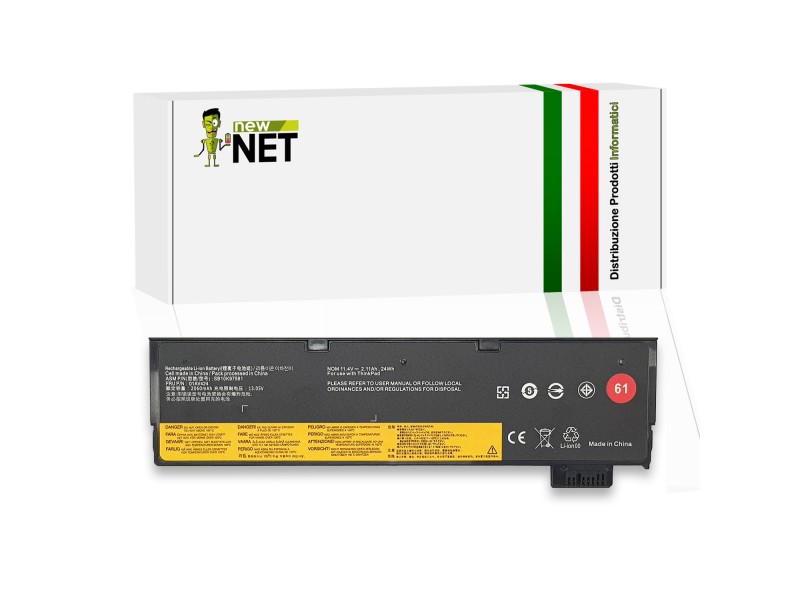 Batteria New Net per Lenovo Thinkpad 24 Wh – 11.4 V / 2110 mAh