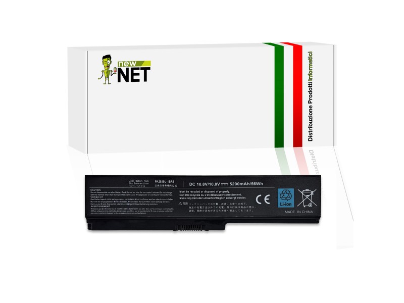 Batteria New Net per Toshiba Satellite serie L700 PA3819U-1BRS 56Wh – 10.8-11.1V 5200mAh