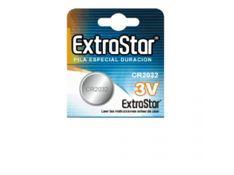 Batteria Litio CR2032 ExtraStar 3V 1PZ