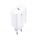 Caricabatterie Forcell USB Type-C con Cavo Lightning 1,2Mt PD 20W QC 3A Bianco