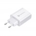 Caricabatterie Forcell USB Type-C con Cavo Lightning 1,2Mt PD 20W QC 3A Bianco