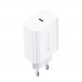 Caricabatterie Forcell USB Type-C con Cavo USB-C 1Mt PD 25W  QC 3A Bianco