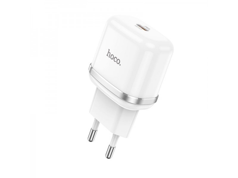 Caricabatterie Tipo C PD20W Fast Charge HOCO N24 Bianco