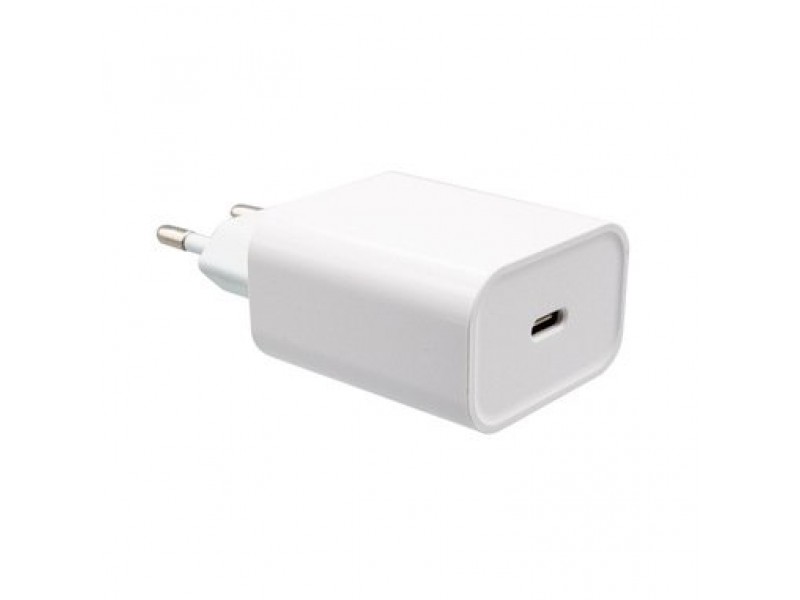 Caricabatterie Trustech TR-1150PD USB-C 20W 3A QC Bianco