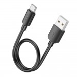 Cavo USB-A Type-C HOCO X96 Fast Charge 3A 27W 25Cm Nero