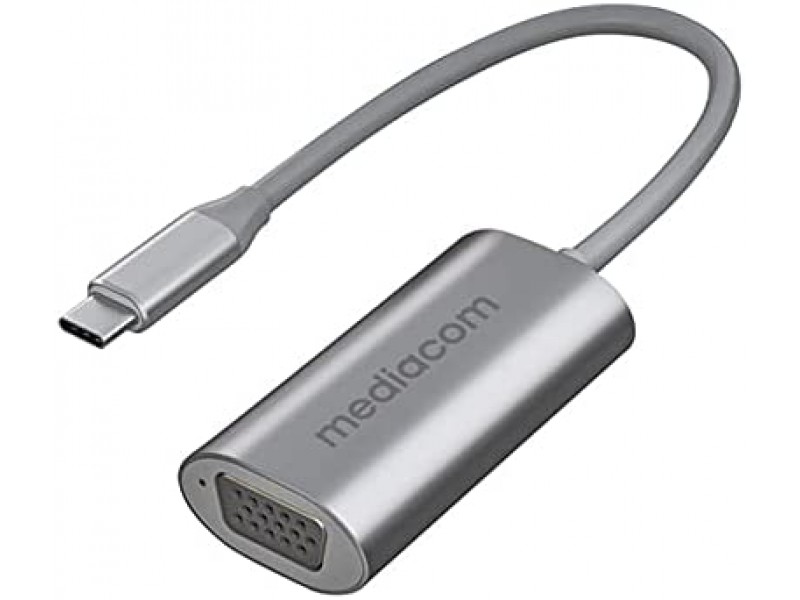 USB-C to VGA Mediacom MD-C307 Silver