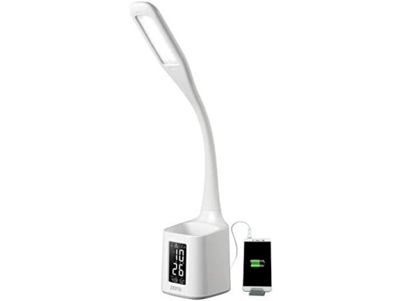 Lampada LED Mediacom con ricarica USB 2.1A e PORTA PENNE M-LAM8USB2