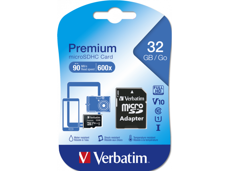 Micro SD 32GB Verbatim 44083 Classe10