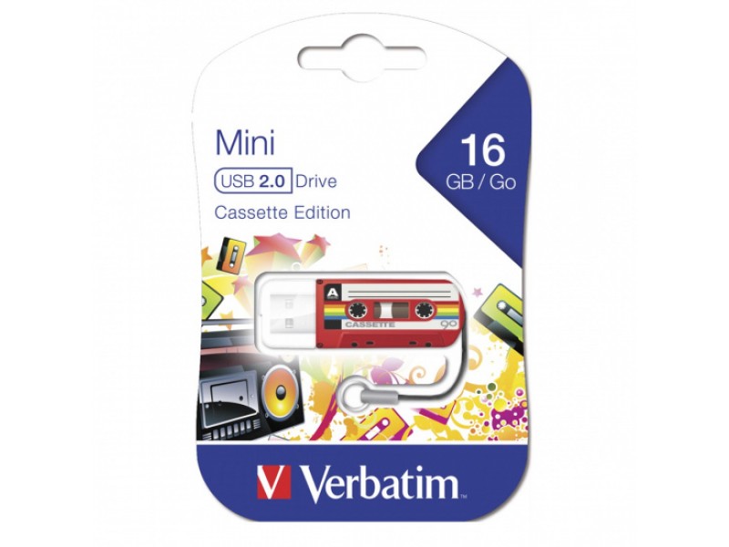 Pendrive 16GB Verbatim 49398 Cassette Mini USB 2.0