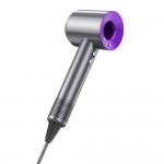 Asciugacapelli Professionale HOCO HP11 PLUS con motore digitale ionizzante 1600W Viola Silver 