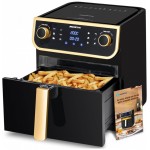 Friggitrice ad aria Aigostar 8L Air Fryer XXL olio con finestra di visualizzazione 1700W 12 funzioni