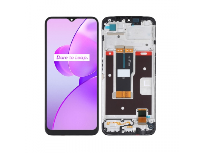 DISPLAY COMPATIBILE REALME C31 NERO CON FRAME RMX3501